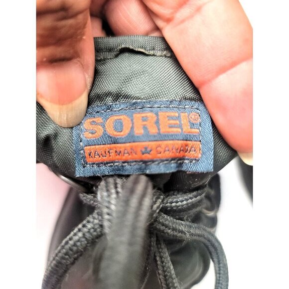 Vintage Sorel Winter Boots Women's Size 9 Black Insulated Waterproof Snow Boots - Picture 11 of 12